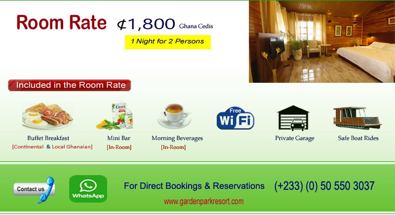 Garden Park Resort Hotel Akosombo Chalet Room Rates 